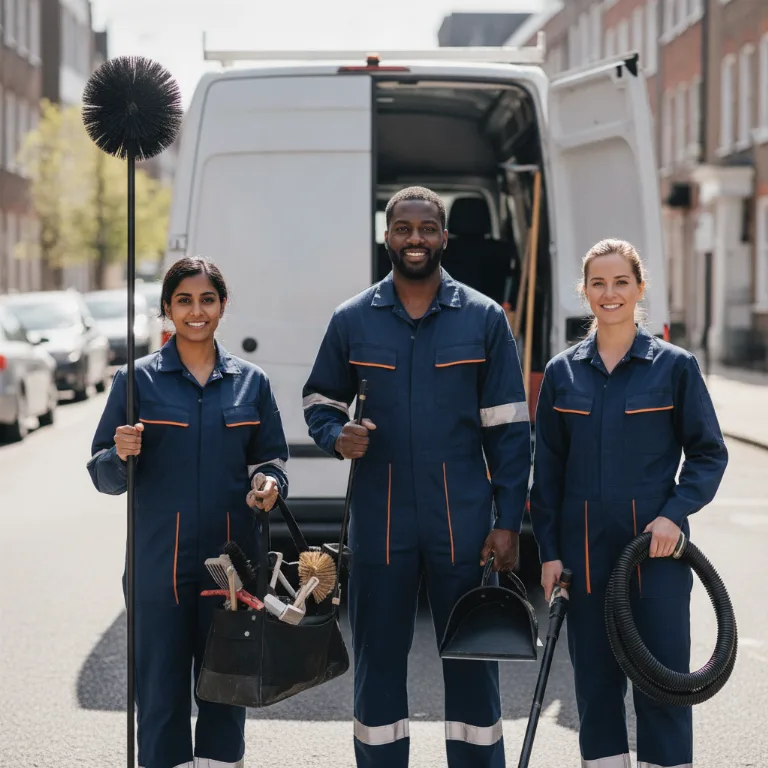 Chimney Sweep team in Edison